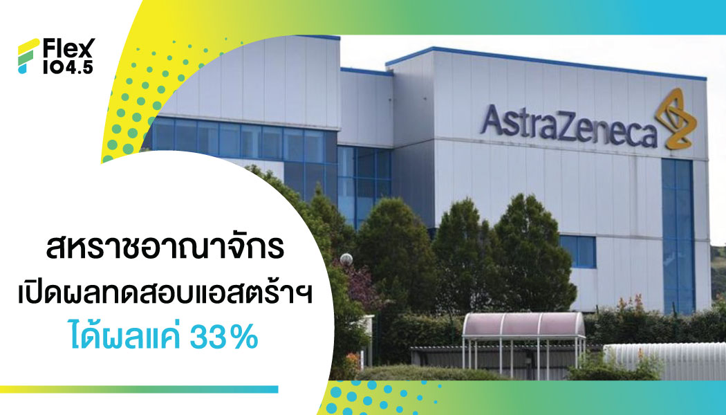 แอสตร้าเซนเนก้า ผลทดสอบยาต้านล้มเหลว! ได้ผลแค่ 33%