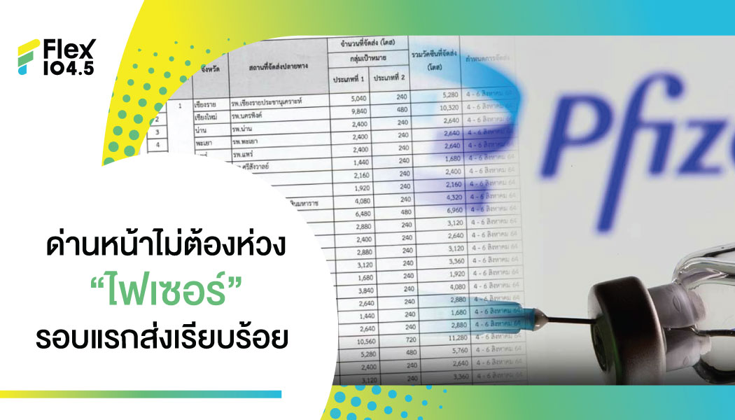 เปิดตัวเลข ไฟเซอร์ รอบแรก จัดส่งไปที่ไหนบ้าง ให้ด่านหน้าทุกคนไม่ใช่แค่หมอ