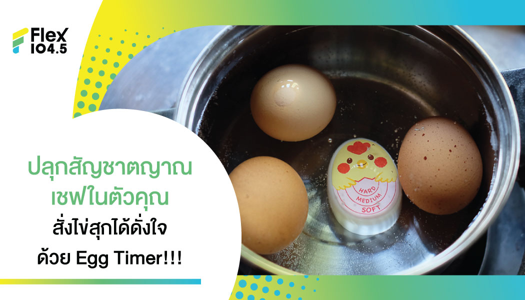 แก้ปัญหาโลกแตก! อยากกินไข่ต้มระดับไหน สบายใจได้ถ้าใช้ Egg Timer