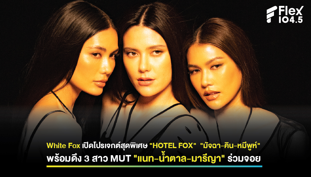 White Fox เปิดโปรเจกต์สุดพิเศษ “HOTEL FOX” “มัจฉา-คิน-หมีพูห์” พร้อมดึง 3 สาว MUT “แนท-น้ำตาล-มารีญา” ร่วมจอย